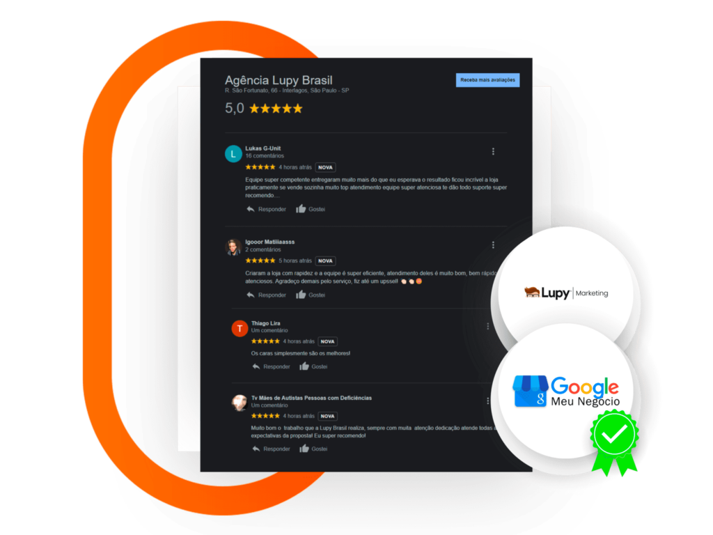 Avaliação e Review do Google Maps. Com a Assessoria Lupy, Agência Lupy, Lupy Brasil.